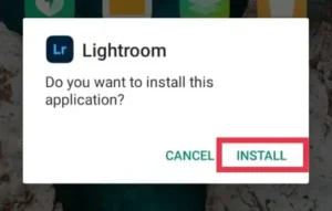 Install Lightroom