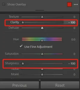 Blur background in lightroom - Fine Adjustments