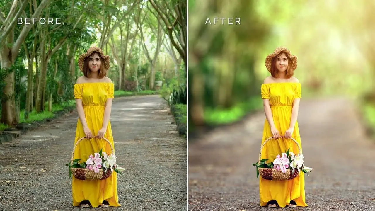 image-blur before and after